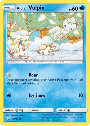Carta Vulpix de Alola