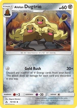 Carta Dugtrio de Alola