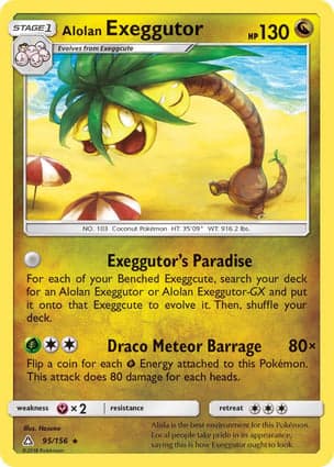 Carta Exeggutor de Alola