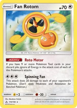 Carta Rotom Ventilador