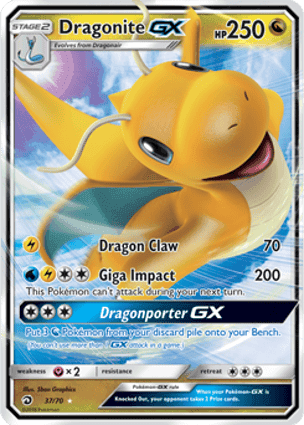Carta Dragonite-GX
