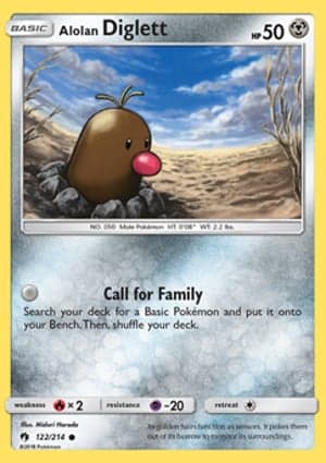 Carta Diglett de Alola