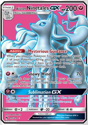 Carta Ninetales de Alola-GXAlolan Ninetales-GX