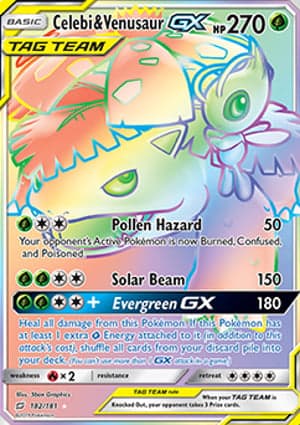 Carta Celebi e Venusaur-GXCelebi & Venusaur-GX