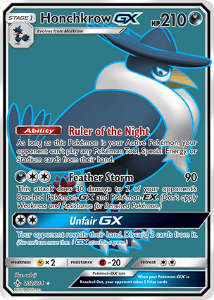 Carta Honchkrow-GX