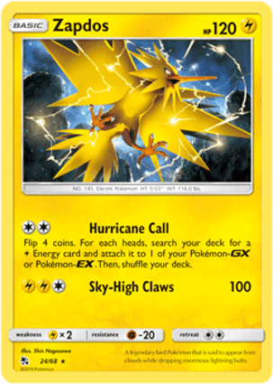 Carta Zapdos