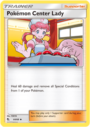 Carta Dama do Centro Pokémon
