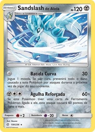 Carta Sandslash de Alola