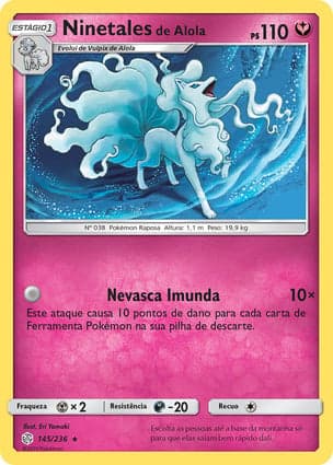 Carta Ninetales de Alola