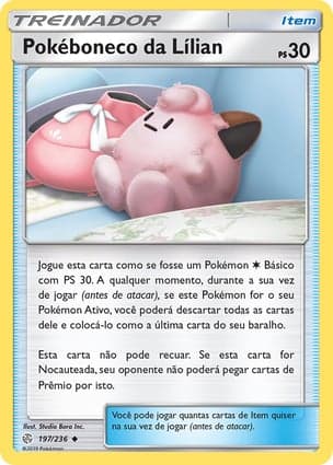 Carta Pokéboneco da Lílian