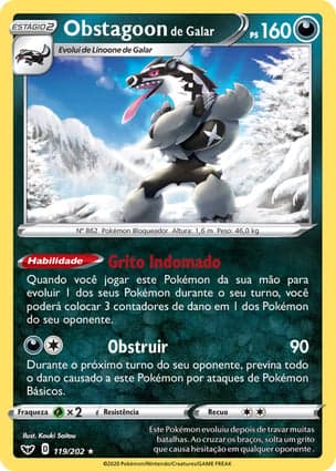 Carta Obstagoon de Galar