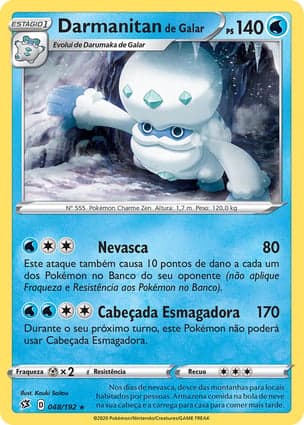 Carta Darmanitan de Galar