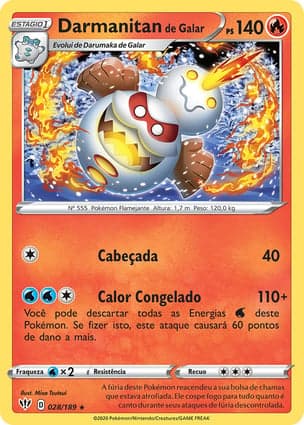 Carta Darmanitan de Galar Galarian Darmanitan