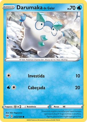 Carta Darumaka de Galar