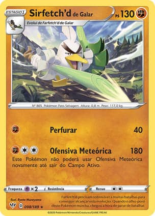 Carta Sirfetch'd de Galar Galarian Sirfetch'd
