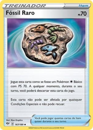 Carta Fóssil Raro