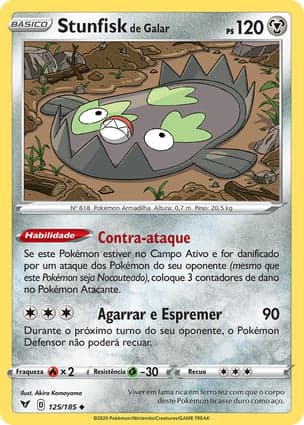 Carta Stunfisk de Galar