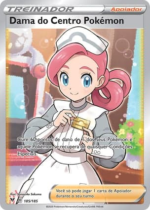 Carta Dama do Centro Pokémon