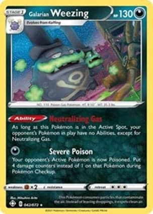 Carta Weezing de Galar