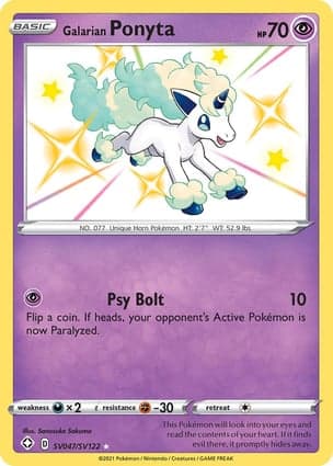 Carta Ponyta de Galar