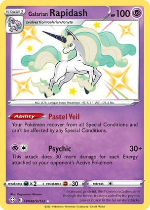 Carta Rapidash de Galar
