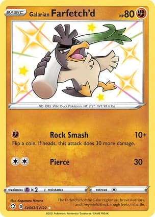Carta Farfetch'd de Galar
