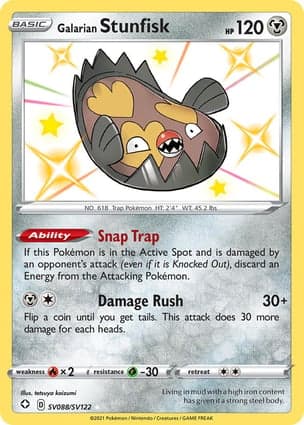 Carta Stunfisk de Galar Galarian Stunfisk