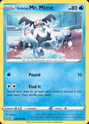Carta Mr. Mime de Galar