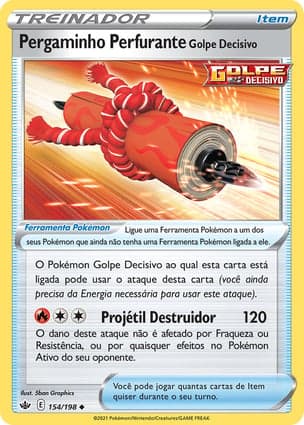 Carta Pergaminho Perfurante Golpe Decisivo