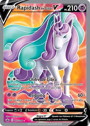 Carta Rapidash de Galar VGalarian Rapidash V