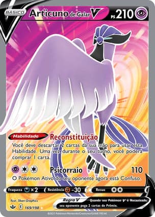 Carta Articuno de Galar VGalarian Articuno V