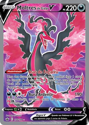 Carta Moltres de Galar VGalarian Moltres V