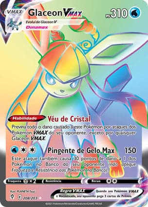 Carta Glaceon VMAX