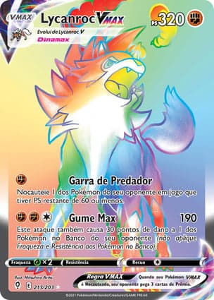 Carta Lycanroc VMAX