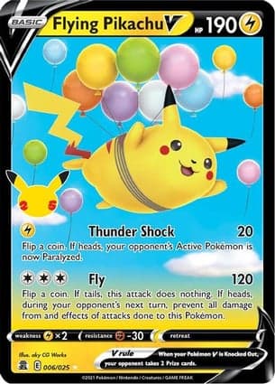 Carta Flying Pikachu V