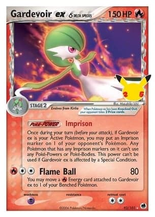 Carta Gardevoir ex δ