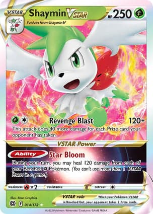 Carta Shaymin V-ASTROShaymin VSTAR