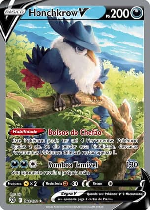 Carta Honchkrow VHonchkrow V (Alternate Full Art)