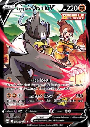 Carta Urshifu Golpe Decisivo VSingle Strike Urshifu V