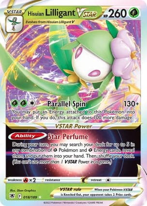 Carta Lilligant de Hisui V-ASTROHisuian Lilligant VSTAR