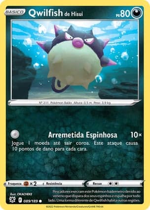 Carta Qwilfish de Hisui