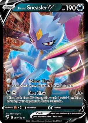 Carta Sneasler de Hisui VHisuian Sneasler V