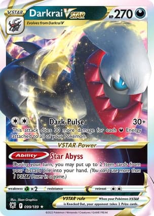 Carta Darkrai V-ASTRODarkrai VSTAR