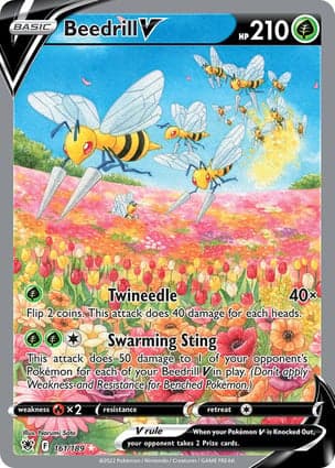 Carta Beedrill VBeedrill V (Alternate Full Art)