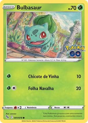 Carta Bulbasaur