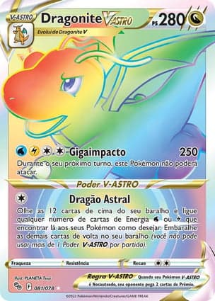 Carta Dragonite V-ASTRODragonite VSTAR