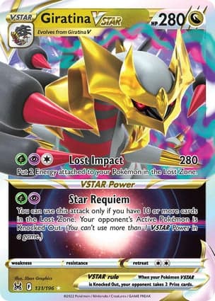 Carta Giratina V-ASTROGiratina VSTAR