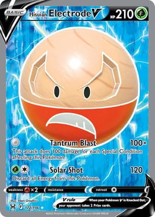 Carta Electrode de Hisui VHisuian Electrode V (Full Art)