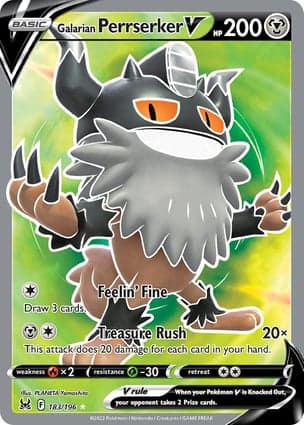 Carta Perrserker de Galar VGalarian Perrserker V (Full Art)