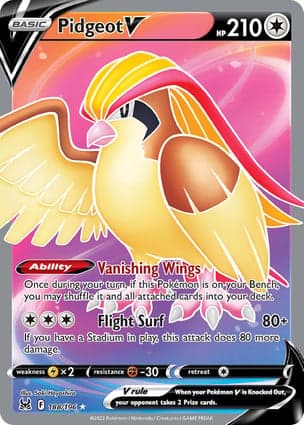 Carta Pidgeot VPidgeot V (Full Art)